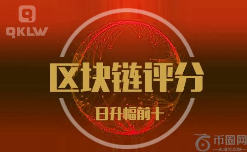 08-24发布：区块链网评分升幅日榜