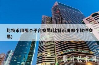 比特币用那个平台交易(比特币用哪个软件交易)