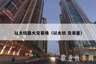 以太坊最大交易场(以太坊 交易量